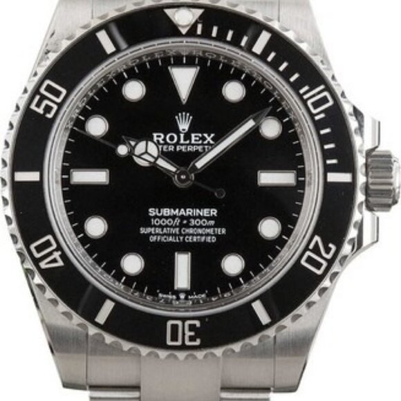 ROLEX MENS SUBMARINER 124060 40MM BLACK - NEW, PERFECT CONDITION. - Picture 1 of 2